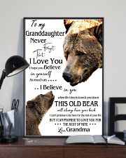 1 DAY LEFT - TO MY GRANDDAUGHTER FROM GRANDMA BEAR 16x24 Poster lifestyle-poster-2