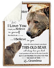 1 DAY LEFT - TO MY GRANDDAUGHTER FROM GRANDMA BEAR Large Sherpa Fleece Blanket - 60" x 80" thumbnail