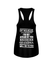 Don't mess with me grandma Ladies Flowy Tank thumbnail