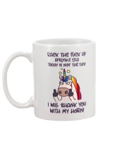 Back The Fck Up Unicorn Mug back