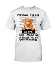 Nova Scotia Duck Tolling Retriever - Personal Stalker - Customizable Dog Name Classic T-Shirt front