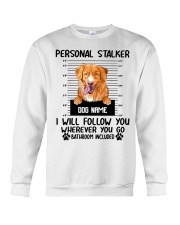 Nova Scotia Duck Tolling Retriever - Personal Stalker - Customizable Dog Name Crewneck Sweatshirt tile