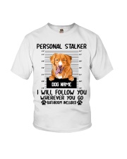 Nova Scotia Duck Tolling Retriever - Personal Stalker - Customizable Dog Name Youth T-Shirt tile