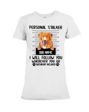 Nova Scotia Duck Tolling Retriever - Personal Stalker - Customizable Dog Name Premium Fit Ladies Tee tile