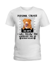 Nova Scotia Duck Tolling Retriever - Personal Stalker - Customizable Dog Name Ladies T-Shirt tile