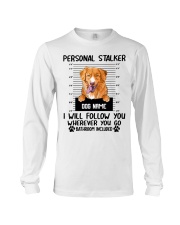 Nova Scotia Duck Tolling Retriever - Personal Stalker - Customizable Dog Name Long Sleeve Tee tile