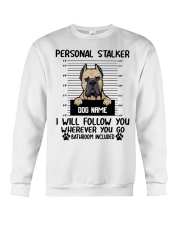 Cane Corso - Cropped Ears (Fawn) - Personal Stalker - Customizable Dog Name Crewneck Sweatshirt tile