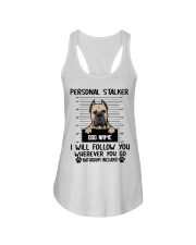 Cane Corso - Cropped Ears (Fawn) - Personal Stalker - Customizable Dog Name Ladies Flowy Tank tile