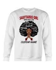 Sagittarius Girl - Personalizable Name Crewneck Sweatshirt tile