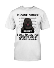 Newfoundland - Personal Stalker - Customizable Dog Name Premium Fit Mens Tee tile