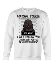 Newfoundland - Personal Stalker - Customizable Dog Name Crewneck Sweatshirt tile