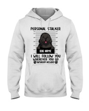Newfoundland - Personal Stalker - Customizable Dog Name Hooded Sweatshirt tile
