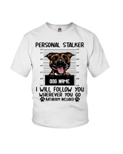 Staffordshire Bull Terrier (Brown) - Personal Stalker - Customizable Dog Name Youth T-Shirt tile