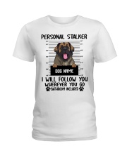 Leonberger - Personal Stalker - Customizable Dog Name Ladies T-Shirt tile
