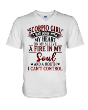 Scorpio Girl V-Neck T-Shirt tile