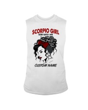 Scorpio Girl - Personalizable Name Sleeveless Tee tile
