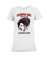 Scorpio Girl - Personalizable Name Premium Fit Ladies Tee tile