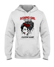 Scorpio Girl - Personalizable Name Hooded Sweatshirt tile