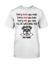 Schnauzer (Salt and Pepper) - Customizable Dog Name Premium Fit Mens Tee tile