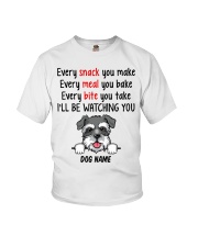 Schnauzer (Salt and Pepper) - Customizable Dog Name Youth T-Shirt tile