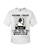 Central Asian Shepherd - Cropped Ears (Brindle) - Cropped Ears (Brindle) - Personal Stalker - Customizable Dog Name Youth T-Shirt tile