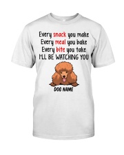 Poodle (Red) - Customizable Dog Name Premium Fit Mens Tee tile