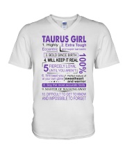 Taurus Girl V-Neck T-Shirt tile