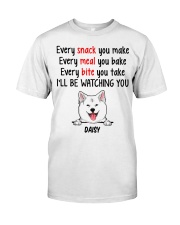 Akita (White) - Customizable Dog Name Classic T-Shirt front