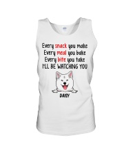 Akita (White) - Customizable Dog Name Unisex Tank tile