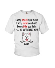 Akita (White) - Customizable Dog Name Youth T-Shirt tile