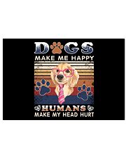 Dogs Make Me Happy Vintage 17x11 Poster thumbnail