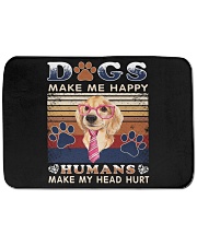 Dogs Make Me Happy Vintage Bath Mat - 24” x 17” thumbnail