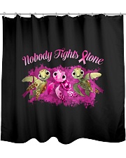 Nobody Fights Alone Shower Curtain thumbnail