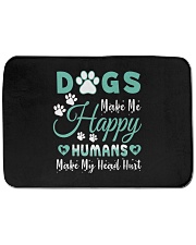 Dogs Make Me Happy Bath Mat tile