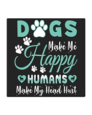 Dogs Make Me Happy Square Coaster tile