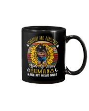 Yorkshire and sunflower make me happy Mug tile