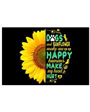 Dogs And Sunflower Make Me Happy 17x11 Poster thumbnail
