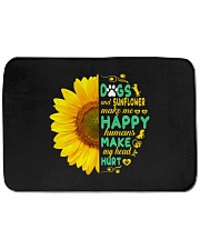 Dogs And Sunflower Make Me Happy Bath Mat - 24” x 17” thumbnail