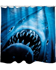 the shark Shower Curtain tile