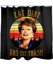 Eat Dirt Die Trash Shower Curtain thumbnail