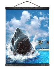 jaws shark 16x20 Black Hanging Canvas thumbnail