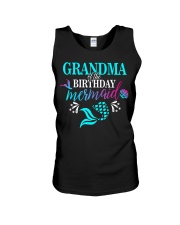Grandma Of The Birthday Mermaid Matchin Unisex Tank thumbnail
