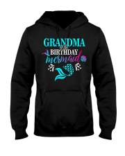 Grandma Of The Birthday Mermaid Matchin Hooded Sweatshirt thumbnail