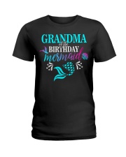 Grandma Of The Birthday Mermaid Matchin Ladies T-Shirt thumbnail