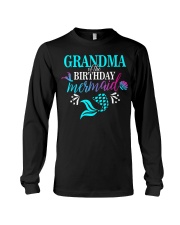 Grandma Of The Birthday Mermaid Matchin Long Sleeve Tee thumbnail