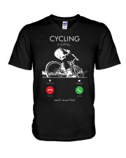 cycling is calling 2163476 V-Neck T-Shirt thumbnail