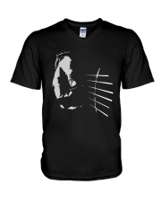 guitar playing V-Neck T-Shirt thumbnail