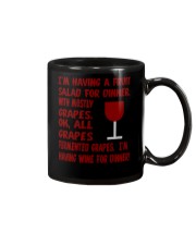 I'm having wine for dinner Long Sleeve Mug thumbnail
