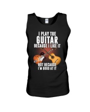 guitar i play because Unisex Tank thumbnail
