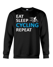 eat sleep cycling repeat 2163505 Crewneck Sweatshirt thumbnail